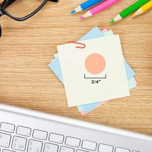 ملصقات ملونة دائرية مقاس 3/4 بوصة من ChromaLabel، ملصقات ترميز الألوان ذات النقاط اللاصقة الدائمة، 42 ورقة من الملصقات المنقطة للفنون والحرف اليدوية - 1008 حزمة من الملصقات المنقطة الملونة، ملصقات زرقاء داكنة in Saudi Arabia