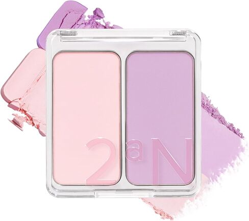2-in-1 Cheek Tint Blush Contour Palette Hot Living Coral Blush High Pigment Blush Cheek Tint Compact Powder Makeup Blush Cheek Stain Face Makeup Powder Blush Face Korean Beauty Blush (0.30 fl oz) in Saudi Arabia