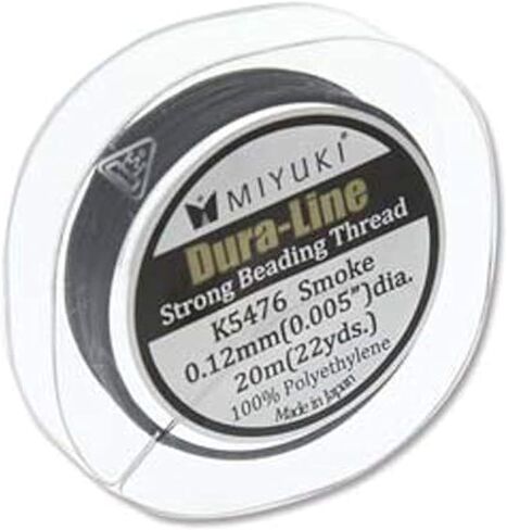 Miyuki Dura-line Strong Beading Thread - 20 Meters - Smoke Grey, 0.15mm in Saudi Arabia