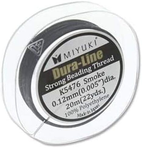 Miyuki Dura-line Strong Beading Thread - 20 Meters - Smoke Grey, 0.15mm in Saudi Arabia