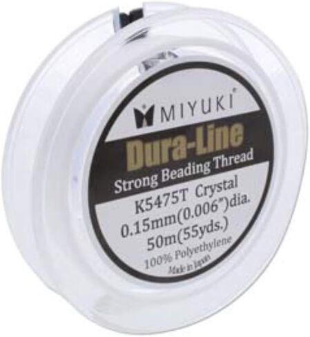 Miyuki Dura-line Strong Beading Thread - 20 Meters - Smoke Grey, 0.15mm in Saudi Arabia