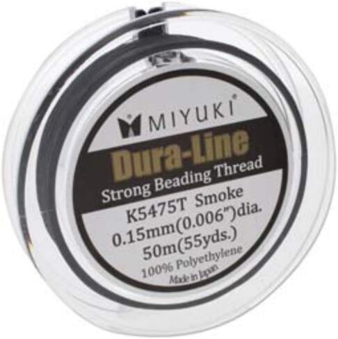 Miyuki Dura-line Strong Beading Thread - 20 Meters - Smoke Grey, 0.15mm in Saudi Arabia