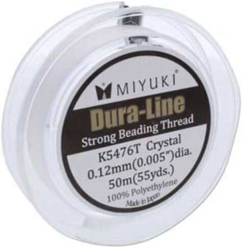 Miyuki Dura-line Strong Beading Thread - 20 Meters - Smoke Grey, 0.15mm in Saudi Arabia