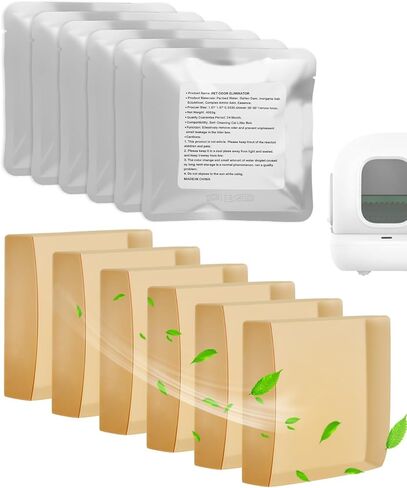6-Pack N50 Odor Eliminator Refill Compatible with PuraMax 2 Fit for Purobot MAX PRO Automatic Self Cleaning Litter Box, Cat Litter Freshener for Home Toilet in Kuwait