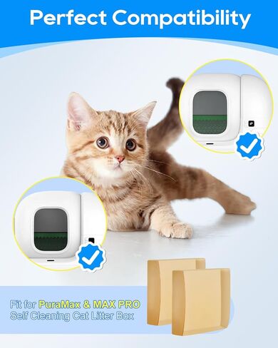 6-Pack N50 Odor Eliminator Refill Compatible with PuraMax 2 Fit for Purobot MAX PRO Automatic Self Cleaning Litter Box, Cat Litter Freshener for Home Toilet in Kuwait