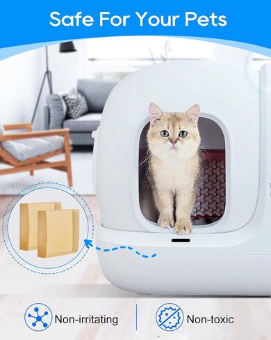 6-Pack N50 Odor Eliminator Refill Compatible with PuraMax 2 Fit for Purobot MAX PRO Automatic Self Cleaning Litter Box, Cat Litter Freshener for Home Toilet in Kuwait
