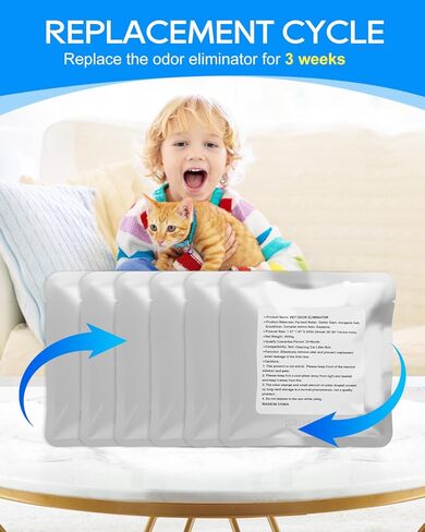 6-Pack N50 Odor Eliminator Refill Compatible with PuraMax 2 Fit for Purobot MAX PRO Automatic Self Cleaning Litter Box, Cat Litter Freshener for Home Toilet in Kuwait