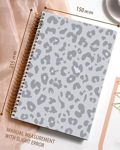 iampanda Spiral Journal Notebook,Strong TwinWire Binding with Premium Paper for Girl Women,60 Sheets A5 College Ruled NotebookJournal,Perfect for School Office Home Gifts,Sunflower Pink Flowers Dog in Kuwait
