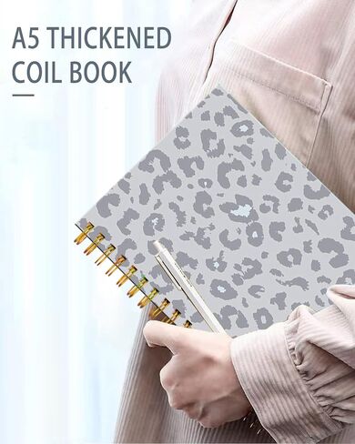 iampanda Spiral Journal Notebook,Strong TwinWire Binding with Premium Paper for Girl Women,60 Sheets A5 College Ruled NotebookJournal,Perfect for School Office Home Gifts,Sunflower Pink Flowers Dog in Kuwait