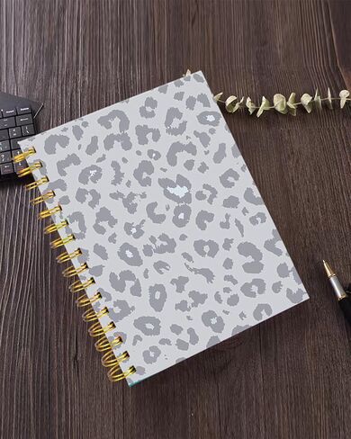 iampanda Spiral Journal Notebook,Strong TwinWire Binding with Premium Paper for Girl Women,60 Sheets A5 College Ruled NotebookJournal,Perfect for School Office Home Gifts,Sunflower Pink Flowers Dog in Kuwait