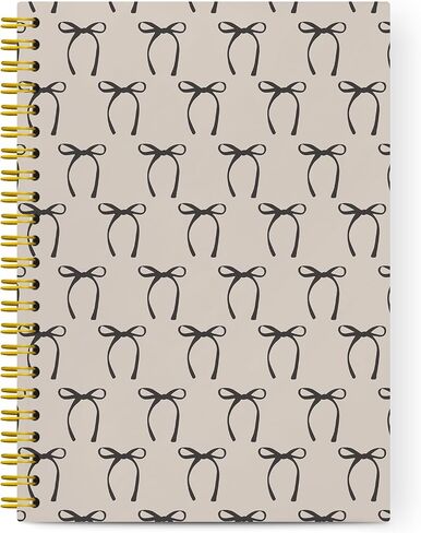 Cute Bow Spiral Notebook, Preppy Aesthetic Coquette Bow Girls School Supplies Notebook Journals For Teens, Cute Notebooks For School, Diary for Women Girls Notebook, 5.5x8.3 in Saudi Arabia