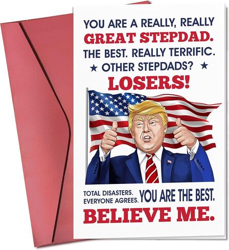 Funny Fathers Day Card - Happy Fathers Day Cards for Dad from Daughter, Son, Kids - Funny Cards for Dad, Daddy - Single 5.3''x 8'' Folded Cute Greeting Card with Envelope in Saudi Arabia