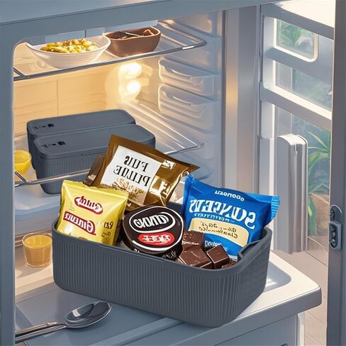 Small Medicine Lock Box, Lockable Storage Box Refrigerator Locked Boxes for Snacks, Medicines, Locking Mobile Cell Phone Smart Device Jail, Lockbox for Office,Home,School, Gray in Saudi Arabia