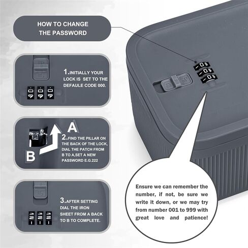 Small Medicine Lock Box, Lockable Storage Box Refrigerator Locked Boxes for Snacks, Medicines, Locking Mobile Cell Phone Smart Device Jail, Lockbox for Office,Home,School, Gray in Saudi Arabia