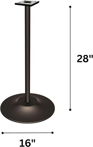 Single Black Metal Stand with Square Base for Candy Gumball Bulk Vending Machines in Kuwait