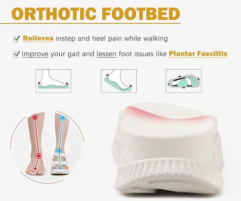 KuaiLu Womens Orthopedic Walking Sandals Recovery Sport Outdoor Hiking Water Sandles Thick Athletic Cushion Adjustable Strap Sandals with Comfortable Plantar Fasciitis Arch Support in Saudi Arabia