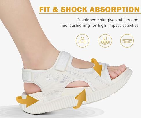 KuaiLu Womens Orthopedic Walking Sandals Recovery Sport Outdoor Hiking Water Sandles Thick Athletic Cushion Adjustable Strap Sandals with Comfortable Plantar Fasciitis Arch Support in Saudi Arabia