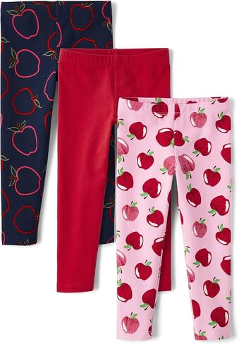 The Children's Place Baby Girls' and Toddler Print Legging, Butterfly/Purple 2-Pack, 4 Years in Saudi Arabia