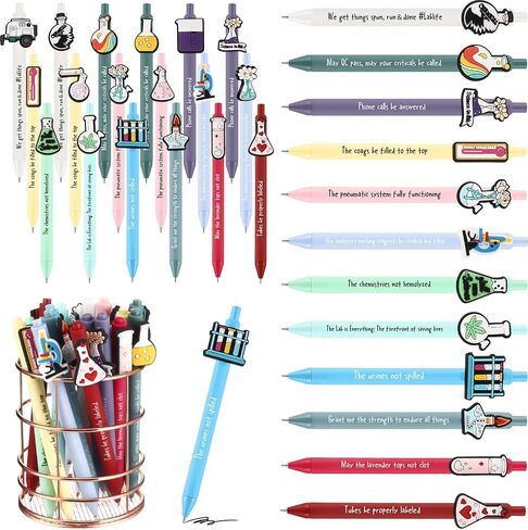 72 Pcs Science Party Favors Black Ink Retractable Ballpoint Pens Science Birthday Party Decorations Chemistry Laboratory Gifts Back to School Gift Bulk for Students in Saudi Arabia