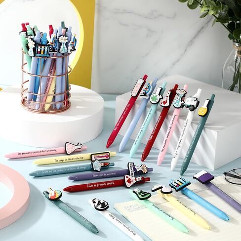 72 Pcs Science Party Favors Black Ink Retractable Ballpoint Pens Science Birthday Party Decorations Chemistry Laboratory Gifts Back to School Gift Bulk for Students in Saudi Arabia