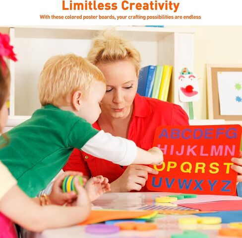 15 PCS 13.5 "× 17.1" لوحة ملصقات ملصقات متنوعة ملونة الملصقات 230 GSM لوحات الرؤية الذكية الفارغة السميكة للرسالة المدرسية الفنية Craft Diy Party Decorations Science Fair Supplies Supplies in Kuwait