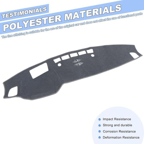 Dashboard Cover Mat Compatible with Kia Telluride 2020-2024 Dashboard Dash Cover Nonslip Black Mat Sun Pad Dash Carpet Sunshade Glare UV Rays Protector Car Interior Accessories-Without HUD in Kuwait