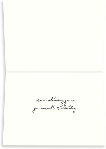 Simply Uncaged Christian Gifts Card for Quinceañera | 5’X7’ Birthday Card for 15 Year Old (Single (Quinceañera)) in Saudi Arabia