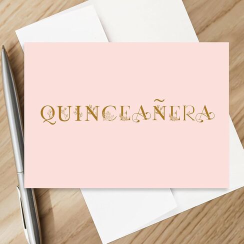 Simply Uncaged Christian Gifts Card for Quinceañera | 5’X7’ Birthday Card for 15 Year Old (Single (Quinceañera)) in Saudi Arabia