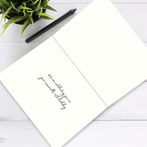 Simply Uncaged Christian Gifts Card for Quinceañera | 5’X7’ Birthday Card for 15 Year Old (Single (Quinceañera)) in Saudi Arabia