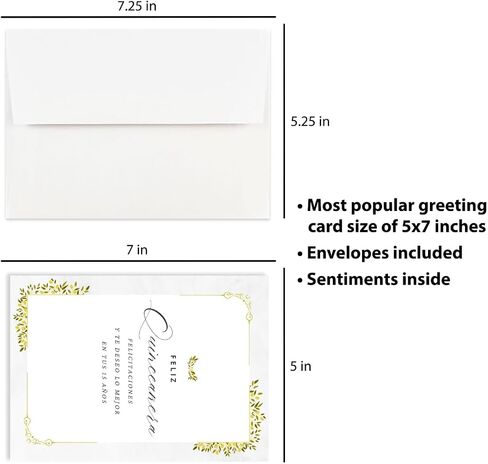 Simply Uncaged Christian Gifts Card for Quinceañera | 5’X7’ Birthday Card for 15 Year Old (Single (Quinceañera)) in Saudi Arabia