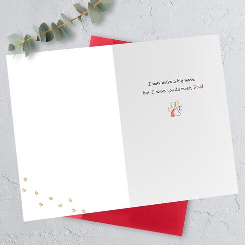 Dog Dad Fathers Day Card, Fathers Day Card Gifts from Dog, Dogs Dad Gifts for Men, Father's Day Dogs Gift, Happy Father's Day Cards for Him in Kuwait