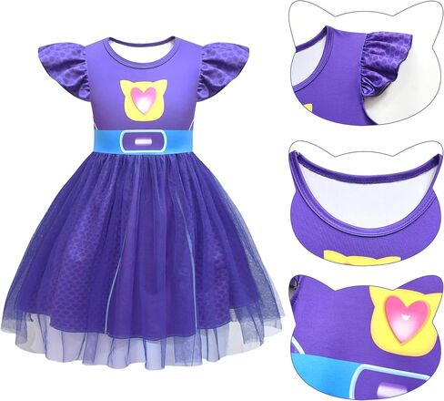 Tulle Mesh Cosplay Dresses Becities Contume Withbeds and Mask لعيد ميلاد عيد الميلاد للأميرة in Kuwait
