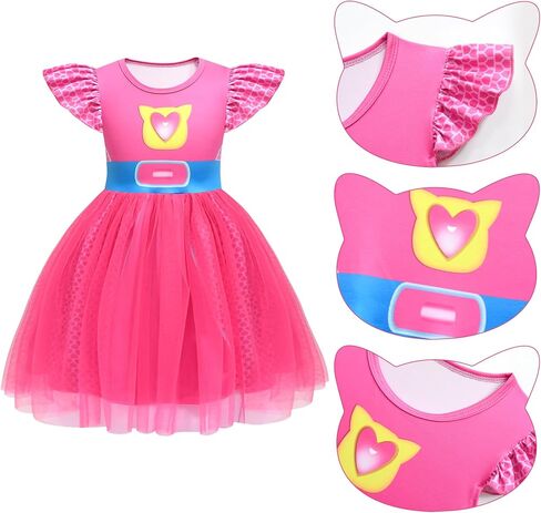 Tulle Mesh Cosplay Dresses Becities Contume Withbeds and Mask لعيد ميلاد عيد الميلاد للأميرة in Kuwait
