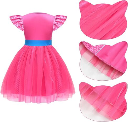 Tulle Mesh Cosplay Dresses Becities Contume Withbeds and Mask لعيد ميلاد عيد الميلاد للأميرة in Kuwait