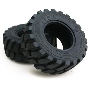 LESU Rubber Wheel Tyres 110MM Diameter 45MM Height for 1/15 RC Loader DIY Car Model Hobby