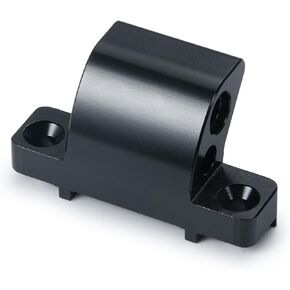 Arrma 1/8 Rear Brace and Wing Mount Aluminum Alloy Rear Brace Wing Mount Holder for Arrma Typhon 1/8 RC Car Upgrade Parts (Black)