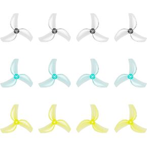 BETAFPV 12pcs Gemfan 1611 40mm 3-Blade Propellers with 1.5mm Shaft Hole, Strength Lightweight for 1102,0802SE Brushless Motors, for 2S FPV Racing Freestyle Drone like Pavo Femto Brushless Quadcopter