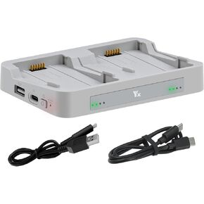 65W Two-Way Battery Charger with Storage Charge for DJI Flip Drone,Dual Charging Hub,Charge 2 Batteries Accessories