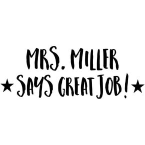 Teacher Stamps - Custom Stamp for Grading, Homework, Classroom, and School Supplies I Create Personalized Messages and Designs I Includes Color Ink Options - Stars Design