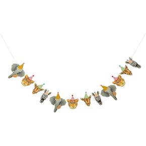 Jungle Safari Animals Party Decorations,Wild Animal Birthday Party Banner,Zoo Birthday Party Decorations,Animal Theme 1st Birthday Party Bunting Garland,Wild One Baby Shower Supplies,Woodland Animal Theme Decorations