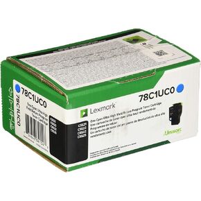 Lexmark 78C1UC0 Cyan Ultra High Yield Return Program Toner Cartridge