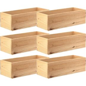 6 Pack: 12"; Wooden Box by Make Market®