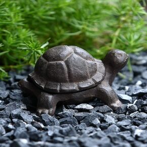 Turtle Key Hider, Outdoor Garden Decorative Hidden Key Rock Holder, Brown