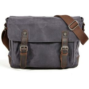 Grey Canvas Bag, Casual Canvas Bag, Business Briefcase, Waterproof Large Capacity Canvas Bag, Outdoor Sports Travel Backpack