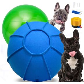 Herding Ball for Dogs, 18 inch Dual Layered Herding Dog Ball Set for Australian Shepherd, Cattle, Collie, for Dog, Agility Equipment- Free Training Book