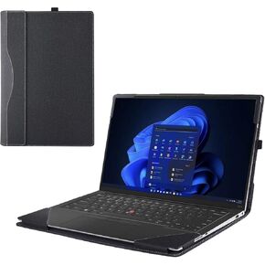 Laptop Cover Case for Lenovo ThinkPad P1 Gen 7 16inch [not Compatible with Any Other Model] 2-in-1 PU Leather Detachable Notebook Sleeve (Black)