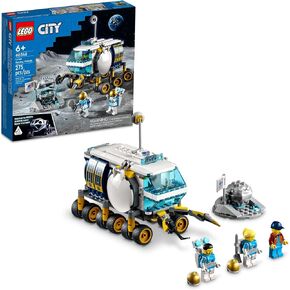 LEGO City Lunar Roving Vehicle 60348 Outer Space Toy, NASA Inspired Set for Kids 6 Plus Years Old with 3 Astronaut Minifigures