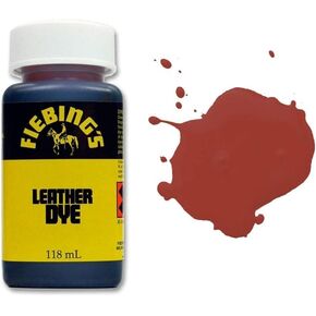 Fiebing's Leather Dye - Alcohol Based Permanent Leather Dye - 4 oz - Maroon