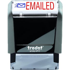 Trodat Printy 65% Recycled 4912 Self-Inking Message Stamp, Emailed