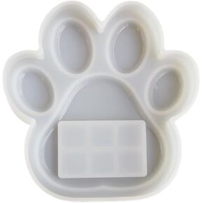 Flexible Pet Pawprint Frame Mold Unique Dog Paw Photo Frame Epoxy Resin Mold Ornaments Dog Paw Frame Silicone Mold